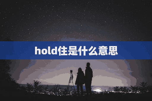 hold住是什么意思(hold住是什么意思网络语言)